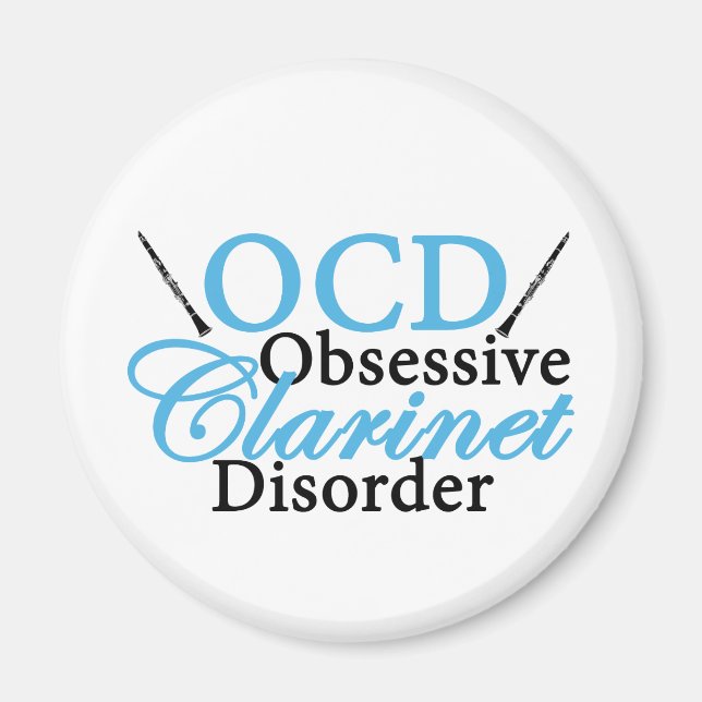 Niedliche Klarinette Magnet (Vorne)