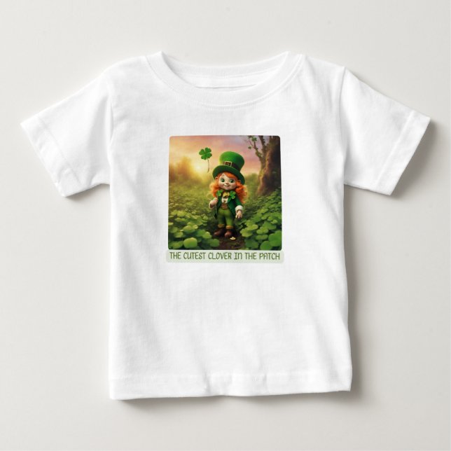 Niedliche Klee Baby T-shirt (Vorderseite)