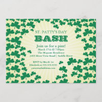Niedliche Kleeblatt-St Patrick TagesParty