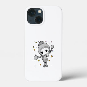 Niedliche kleine Alien lächelnd Cartoon Illustrati Case-Mate iPhone Hülle