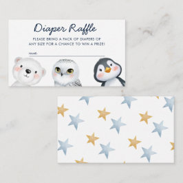 Niedliche Kleine arktische Windeln Raffle Babydusc Begleitkarte