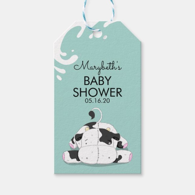 Niedliche kleine Babyduschenschilder Geschenkanhänger (Vorderseite)