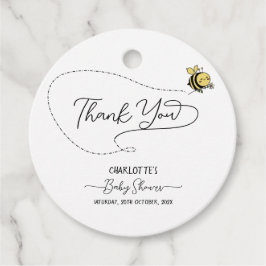 Niedliche Kleine Bee Baby Dusche Geschenkanhänger