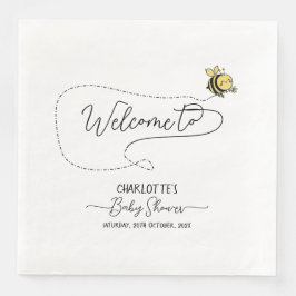 Niedliche Kleine Bee Baby Dusche Serviette