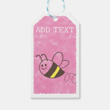 Niedliche Kleine Biene Flying Pink Aquarell Kinder