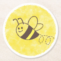 Niedliche Kleine Bienenflying Watercolor Babydusch
