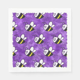 Niedliche Kleine Bienenmuster Wasserfarben Babydus Serviette