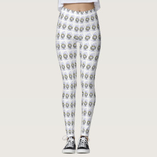 Niedliche kleine blaue Eule Leggings
