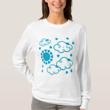 Niedliche kleine blaue Wolke