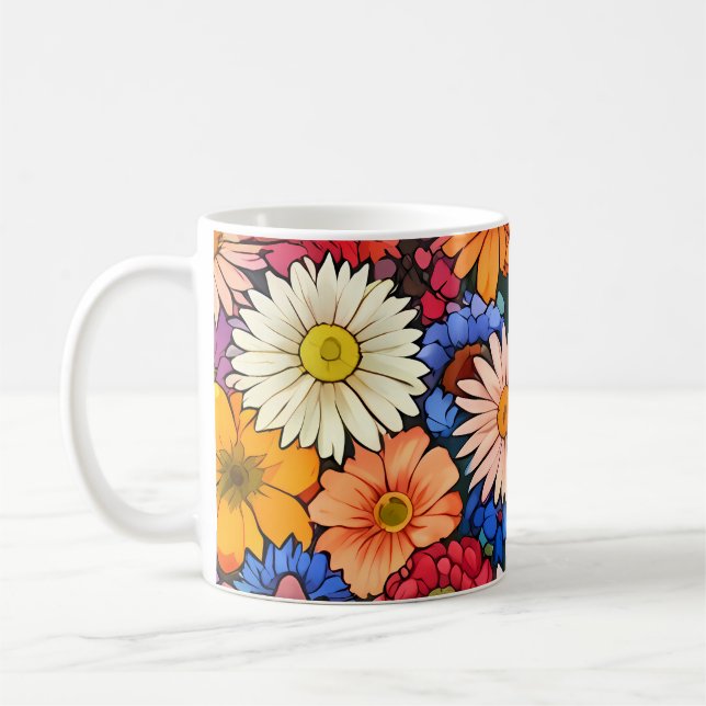 Niedliche kleine Blume Kaffeetasse (Links)