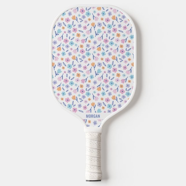 Niedliche kleine Blume Pickleball Schläger (Vorderseite)