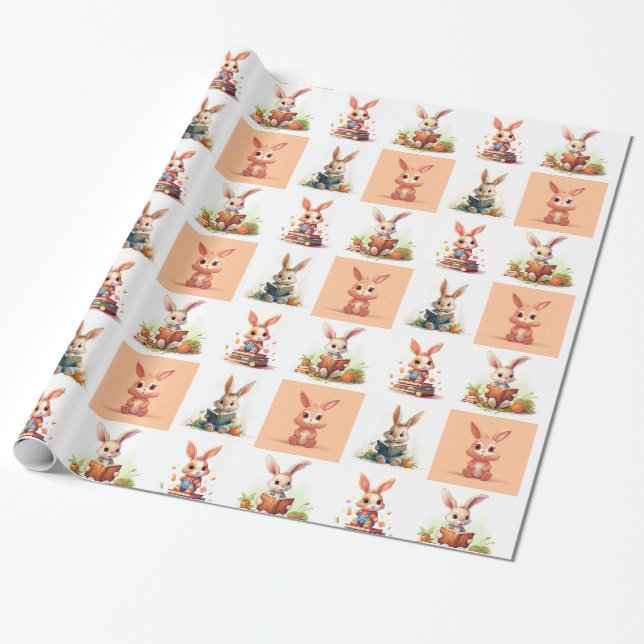 Niedliche kleine Bollen lesen Geschenkpapier (Ungerollt)