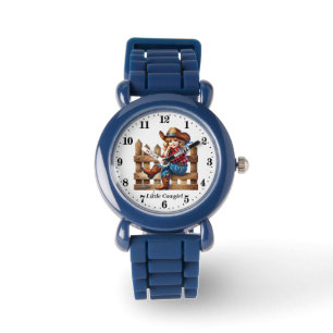Niedliche kleine Cowgirl hinzufügen Armbanduhr