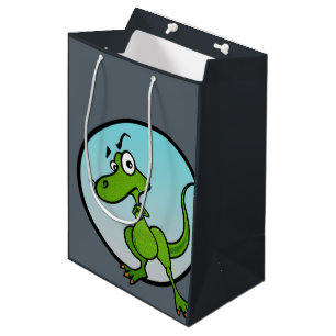 NIEDLICHE KLEINE DINOSAUR MITTLERE MATTE GIFT BAG GESCHENKTÜTE