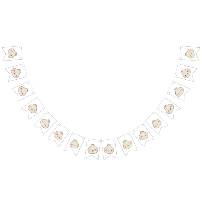 Niedliche Kleine Dumpling Babydusche Wimpelkette (Alle)