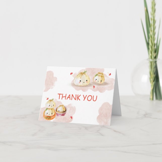 Niedliche Kleine Duschvorrichtung Mushroom Baby Du Dankeskarte (Vorderseite)
