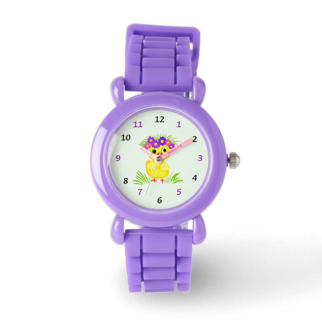 Niedliche kleine Ente Armbanduhr (Vorderseite)