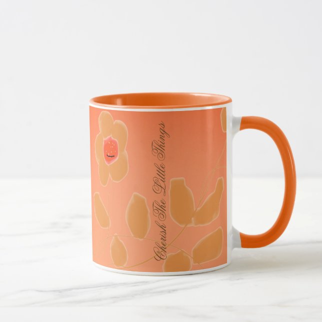 Niedliche kleine florale Akzentuierung Tasse (Rechts)