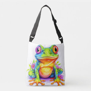 Niedliche kleine Froggie Tragetaschen Mit Langen Trägern