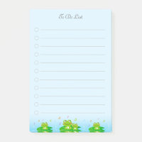 Niedliche kleine Frösche, die auf hellblau aufgefü