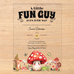 Niedliche Kleine FunGuy Fall Snail Mushroom Kinder Acryleinladungen
