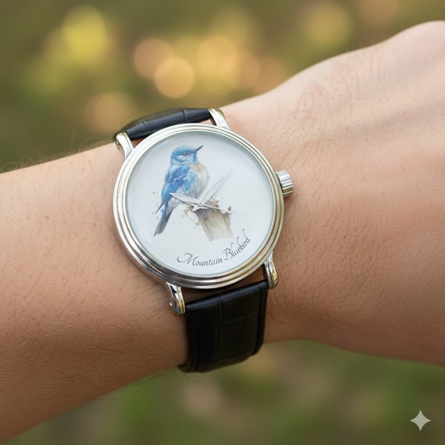Niedliche Kleine Gebirgswasserfarbe, kundenspezifi Armbanduhr (Von Creator hochgeladen)