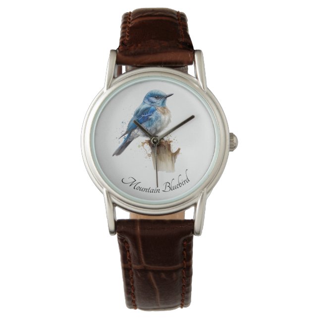 Niedliche Kleine Gebirgswasserfarbe, kundenspezifi Armbanduhr (Vorderseite)