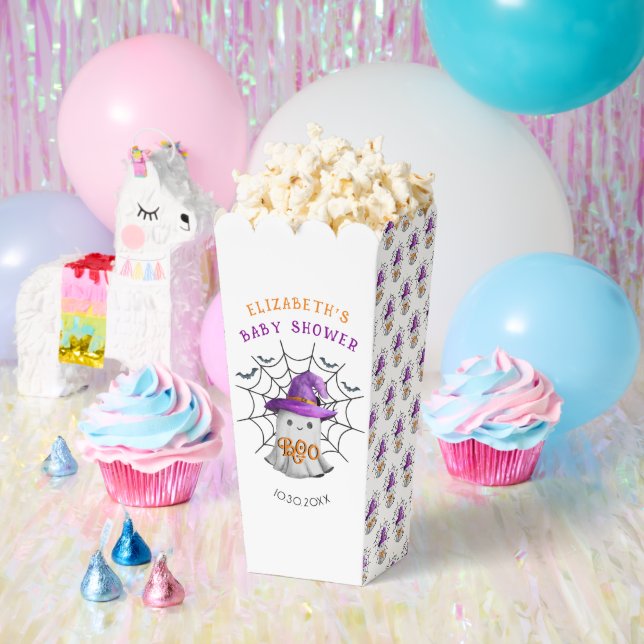 Niedliche kleine Gespenst- und Spinnennetz-Babydus Geschenkschachtel (Party)