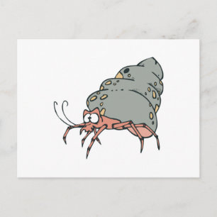 niedliche kleine Hermitkrabbe Postkarte