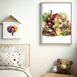 Niedliche kleine Hexe Poster