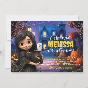 Niedliche Kleine Hexe Spooktacular Einladung zum G