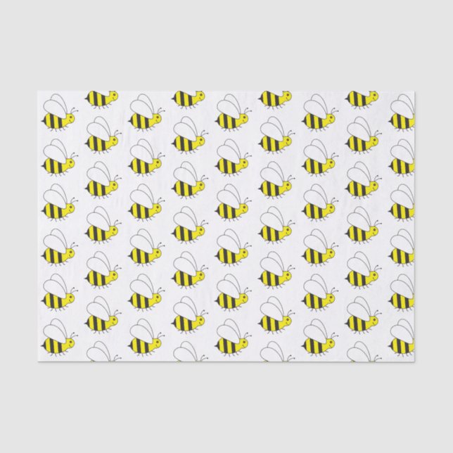 Niedliche Kleine Hummel Seidenpapier (Vorderseite)