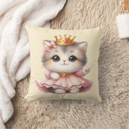 Niedliche kleine Kitten Princess Kissen