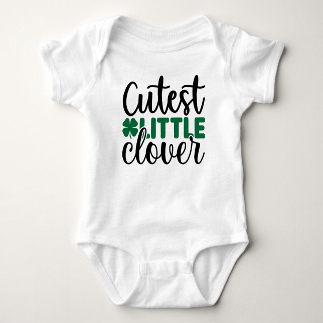 Niedliche Kleine Klee-Charme-60277 Baby Strampler (Vorderseite)