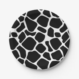 Niedliche kleine Kuh Print Baby Duschpapierplatte Pappteller