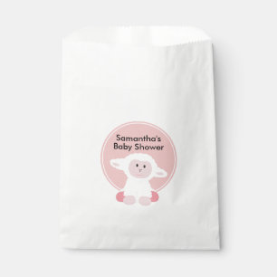 Niedliche Kleine Lamm Personalisiert Babydusche Geschenktütchen