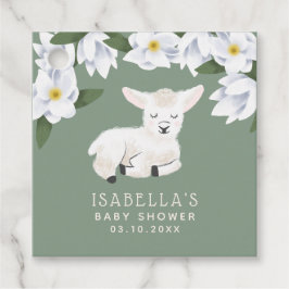 Niedliche Kleine-Lammgeschlecht-Neutral-Babydusche Geschenkanhänger