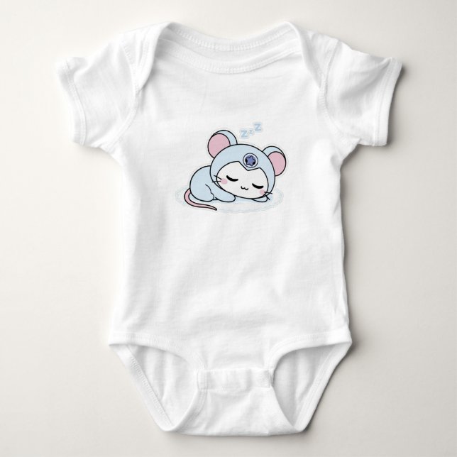 Niedliche kleine Maus  Baby Strampler (Vorderseite)