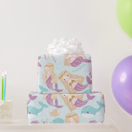 Niedliche kleine Meerjungfrau Geschenkpapier