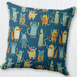 Niedliche Kleine Monster Kissen<br><div class="desc">Eine Familie bezaubernder kleiner Monster. Ideal zu Halloween oder zu jeder anderen Jahreszeit für Monsterliebhaber und kleine Monster. Originelle Kunst von Nic Squirrell.</div>