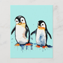 Niedliche kleine Pinguine Papier Blatt