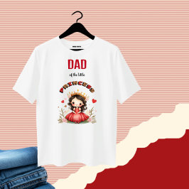 Niedliche kleine Prinzessin mit rotem Kleid Kleink T-Shirt