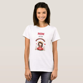 Niedliche kleine Prinzessin mit rotem Kleid Kleink T-Shirt