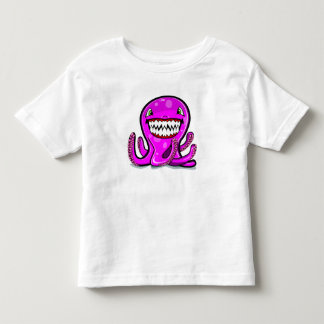 Niedliche kleine rosa Apfelkrake für die Kleinkind T-shirt