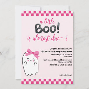 Niedliche kleine rosa Babydusche Einladung