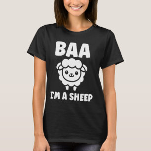 Niedliche kleine Schafe Zitat einfache Tiere bai'm T-Shirt