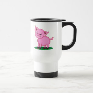 Niedliche kleine Schwein-Tasse Reisebecher