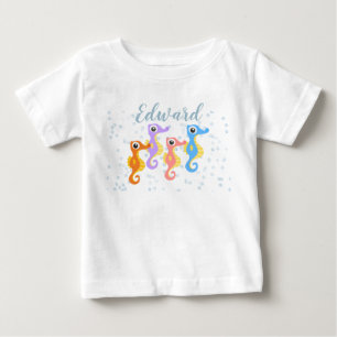 Niedliche kleine Seepferde Baby T-shirt