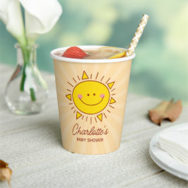 Niedliche Kleine-Sunshine-Gender-Neutral-Baby-Dusc Pappbecher