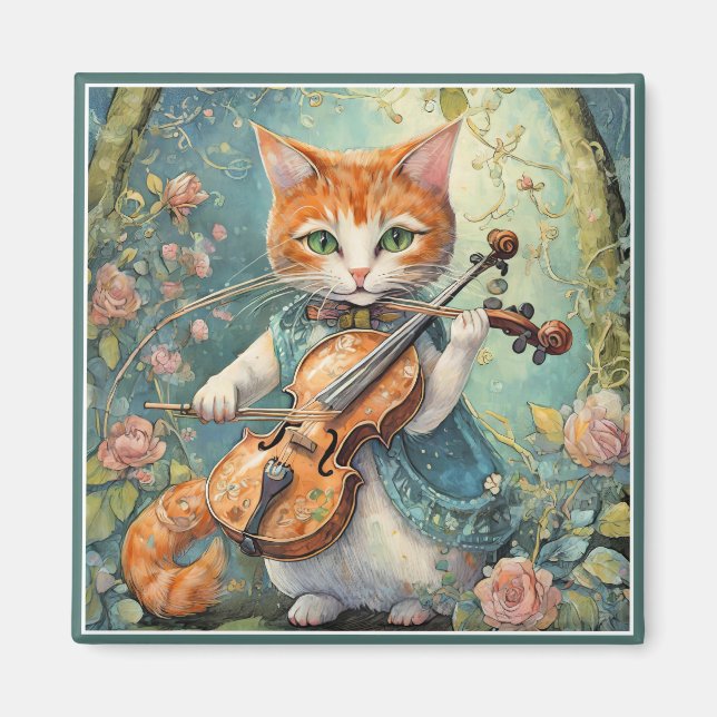 Niedliche Kleine Violine Magnet (Vorne)